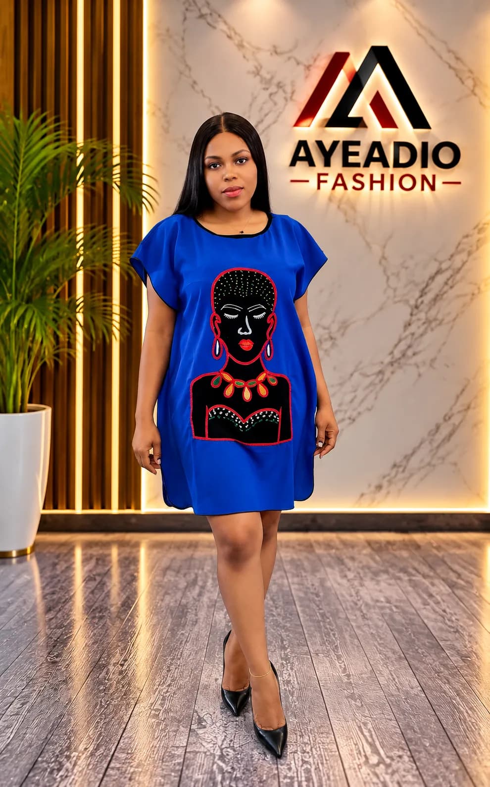 Coral Mini Cultural Dress — view 4
