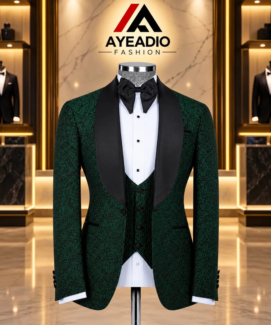 Blue Cocktail 3 Pieces Suit — view 4