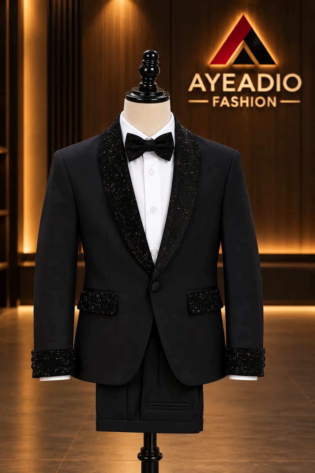 Black Kids Stone Tuxedo