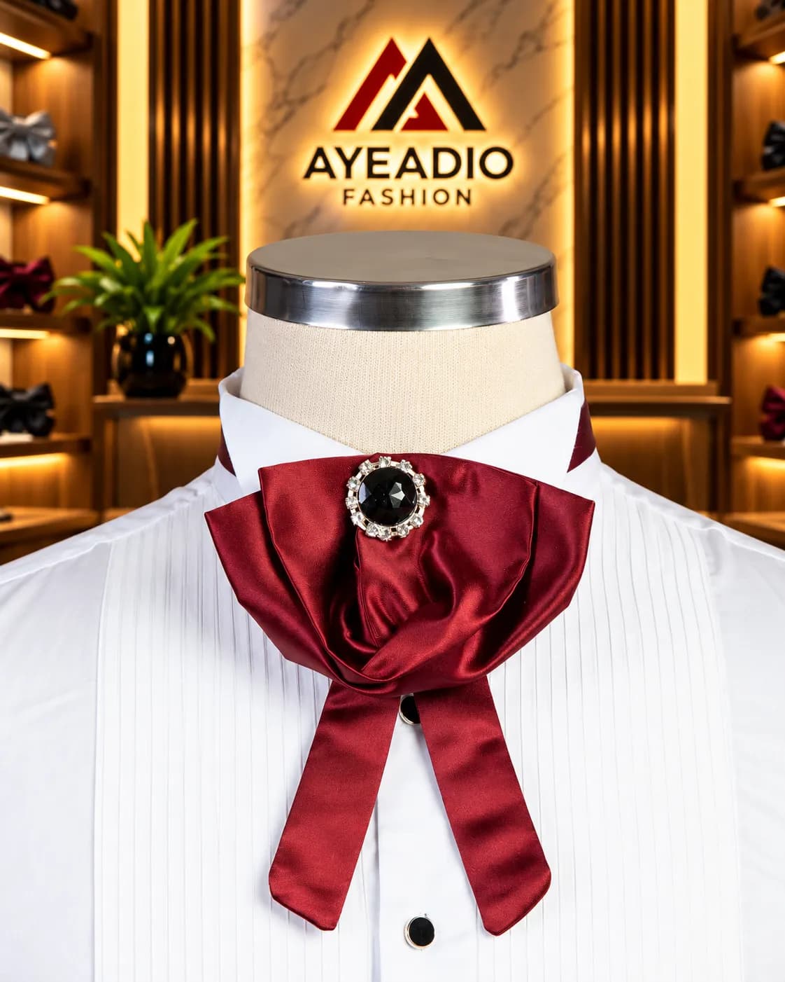 Burgundy Bow Tie