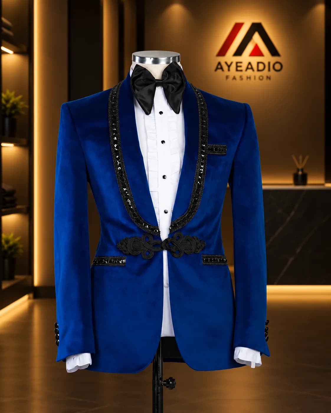 Blue Velvet Tuxedo