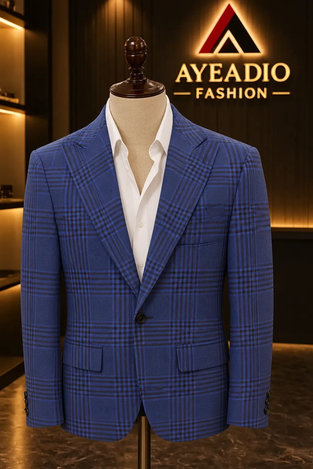 3 Pieces Blue Suit