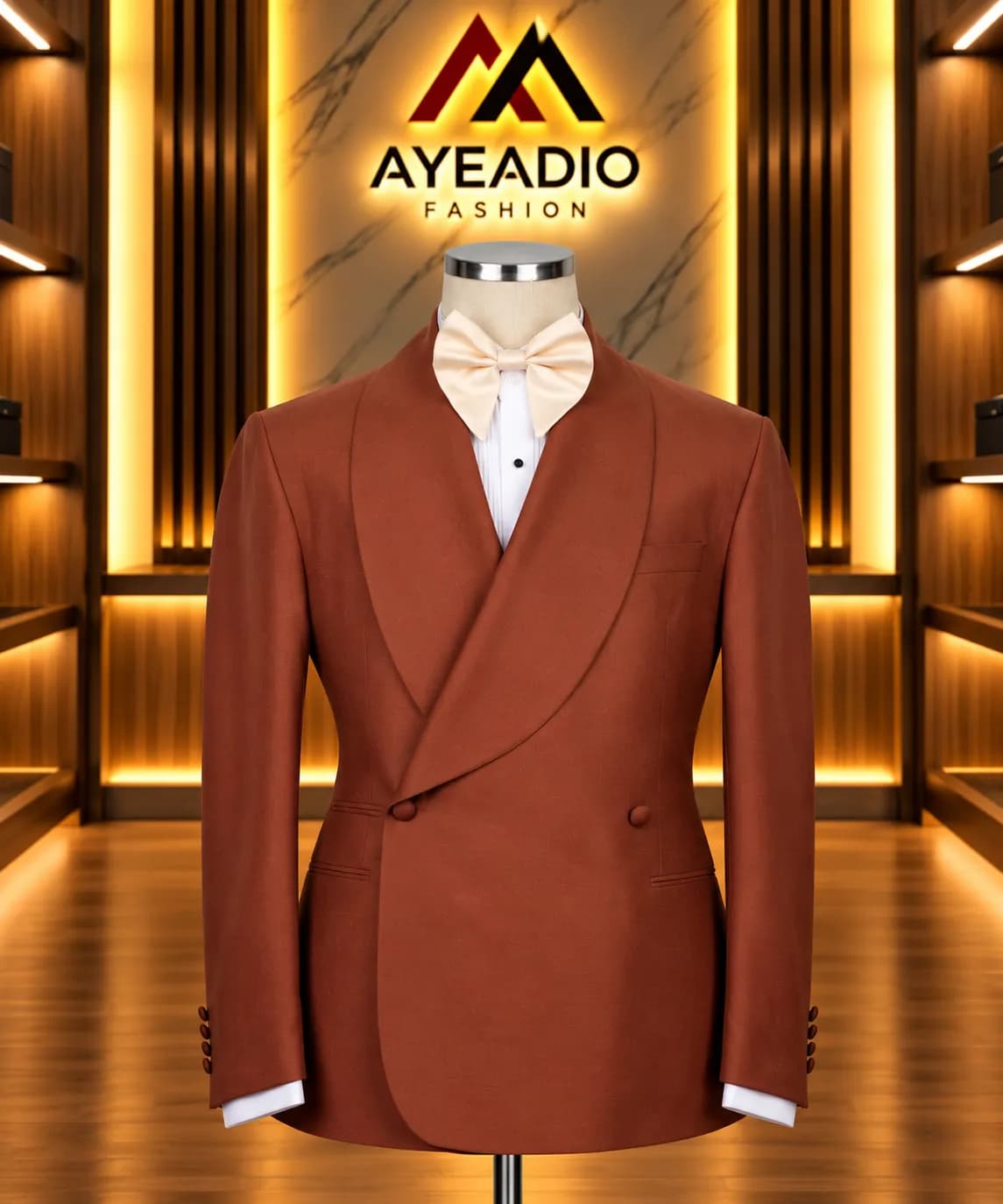 Black Shawl Lapel Suit — view 4