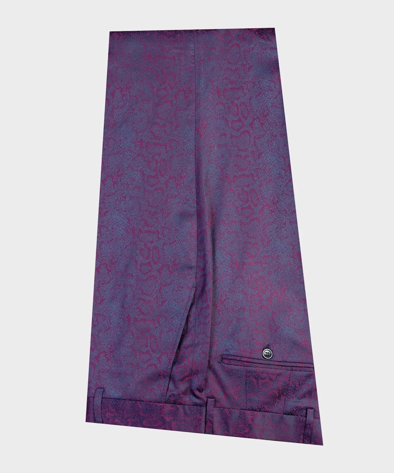 Burgundy Belt Tuxedo — view 4