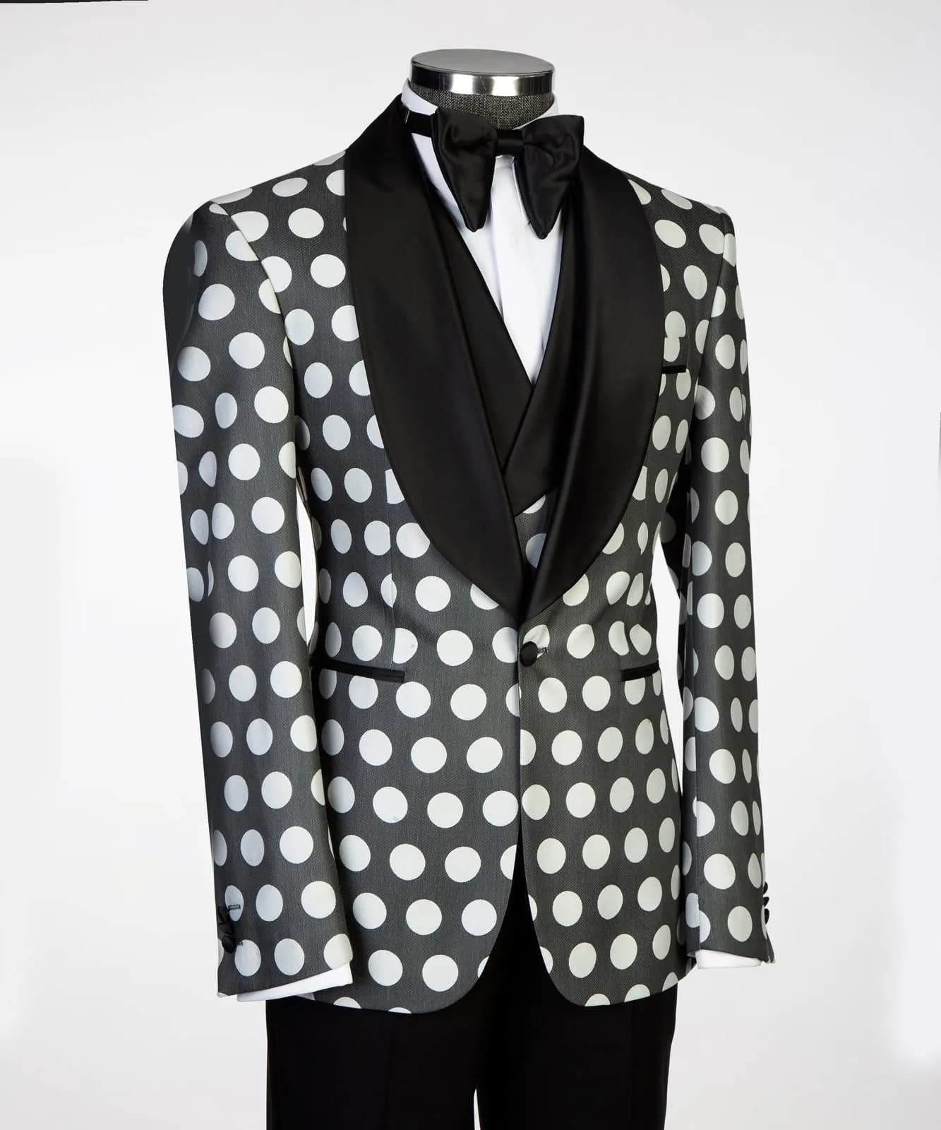 Poker Dot Tuxedo 54 — styled