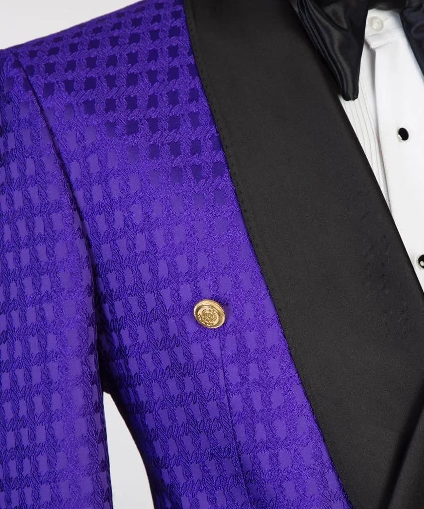 Purple Tuxedo — styled