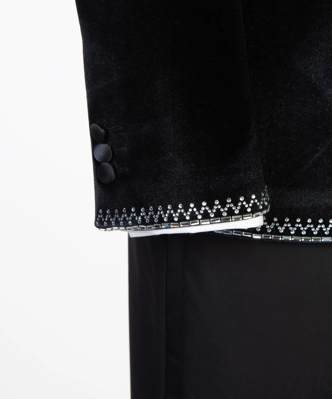 Black Velvet Tone Tuxedo — view 5