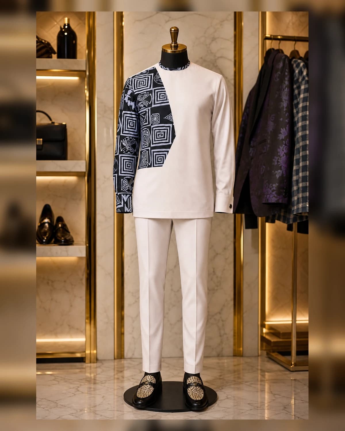 Ayeadio Gentleman Vibes Afriture — fabric detail