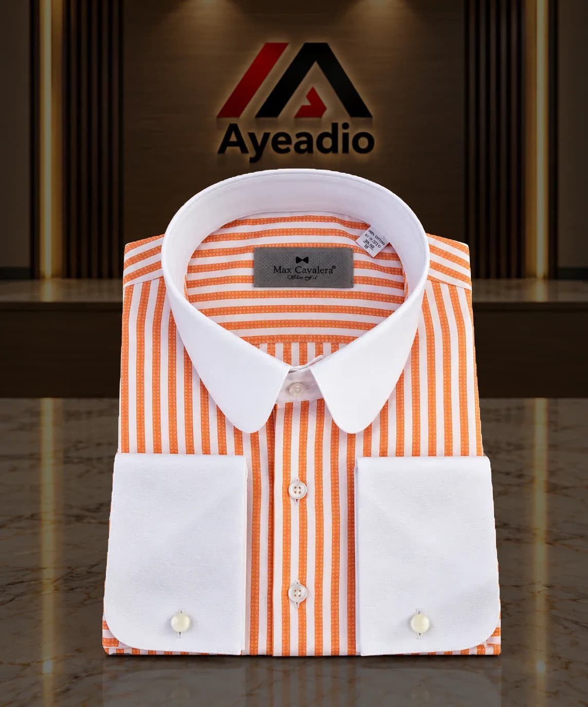 Coral Stripe Shirt