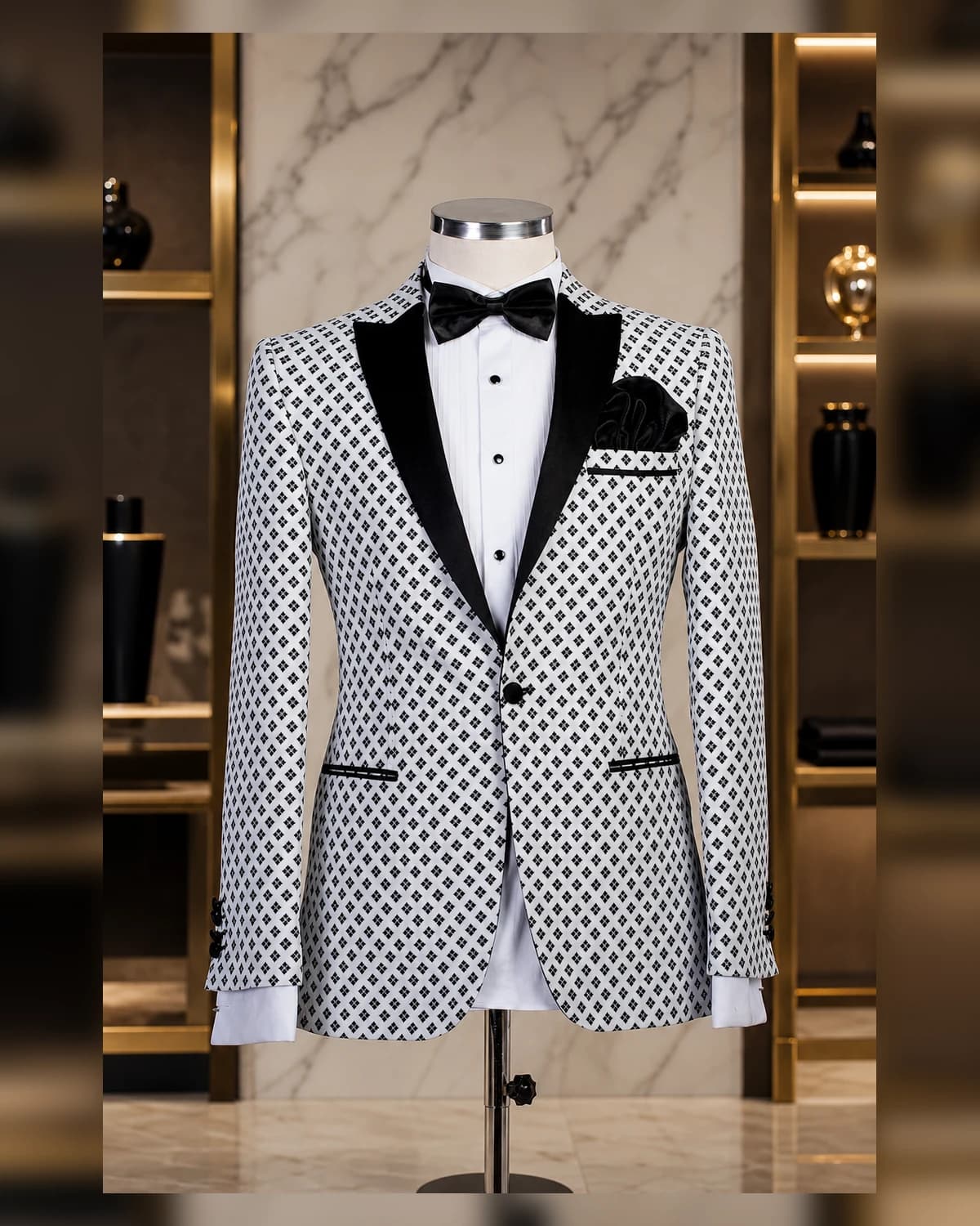 Birds eye Blazer — fabric detail