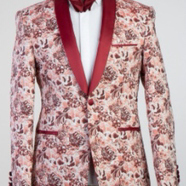 Flower red suit