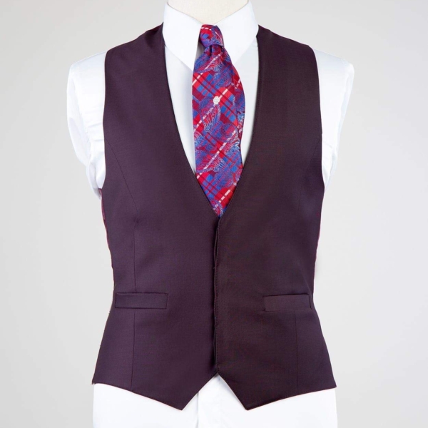 Hidden Button Blue  vest - Image 5