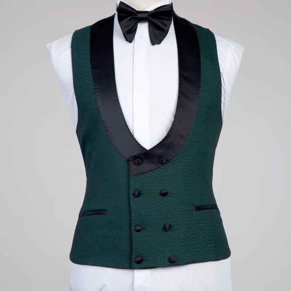 Round Mini Collar Vest - Image 3