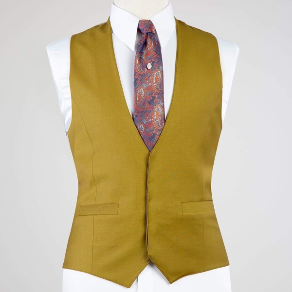 Hidden Button Blue  vest - Image 4